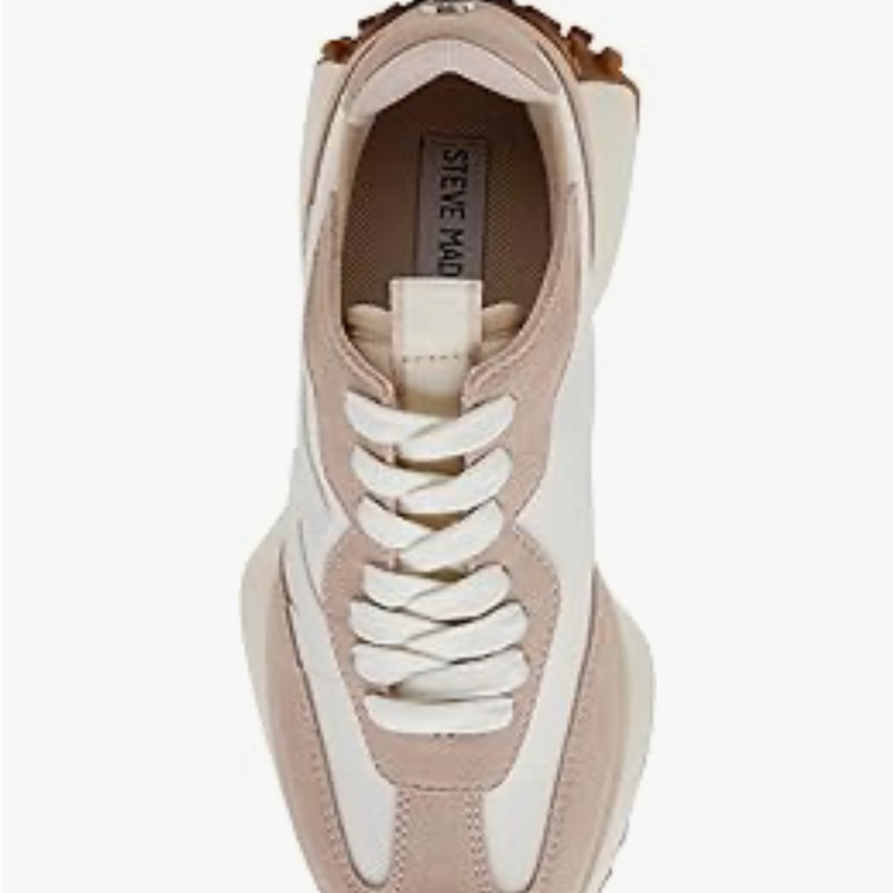 Steve Madden CAMPO Women's Beige and White Sneakers- Size 10. Gummy bottoms. - Picture 6 of 14